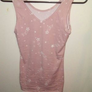 Honey and lace pink pj tank